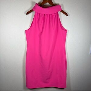 STS Sail to Sable Hydra Sleeveless Shift Dress Button Back Hot Pink Barbiecore L